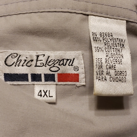 Cubana style grey and silver 4xl short sleeve - Picture 5 of 5